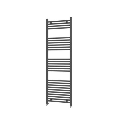 UK Home Living Avalon 22mm Straight Towel Rail 400mm x 1600mm - Black