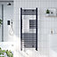 UK Home Living Avalon 22mm Straight Towel Rail 500mm x 1200mm Anthracite