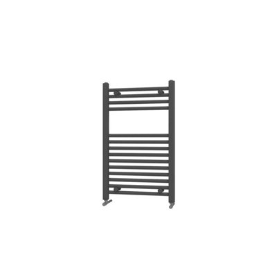 UK Home Living Avalon 22mm Straight Towel Rail 600mm x 800mm - Anthracite