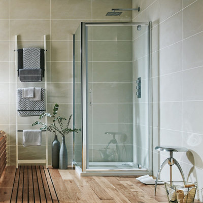 UK Home Living Avalon 760mm Pivot Door with 760mm Side Panel Price Comparisons | Compare The Build