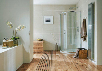 UK Home Living Avalon 800mm Single Door Quad with tray and waste Price Comparisons | Compare The Build