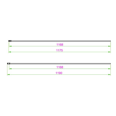UK Home Living Avalon 8mm Fluted Glass Wetroom Panel 1200mm with 800mm end panel Chrome inc. 1700x800mm tray and waste
