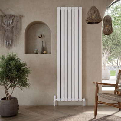 UK Home Living Avalon Bravo Designer Radiator Double 1600mm x 408mm - White