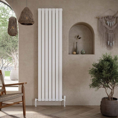 UK Home Living Avalon Bravo Designer Radiator Single 1600mm x 408mm - White