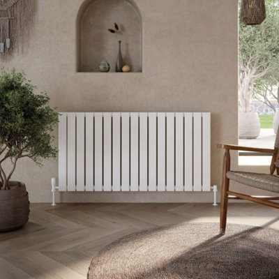 UK Home Living Avalon Bravo Designer Radiator Single 600mm x 1430mm White