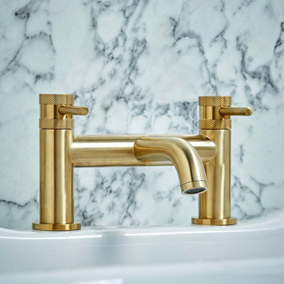 UK Home Living Avalon Core Bath Filler Brushed Brass