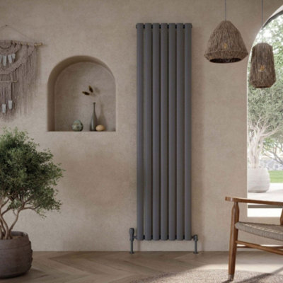 UK Home Living Avalon Designer Radiator Double 1800mm x 354mm Anthracite