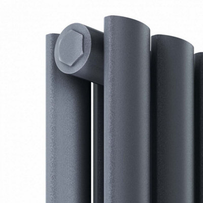 UK Home Living Avalon Designer Radiator Single 600mm x 1121mm Anthracite