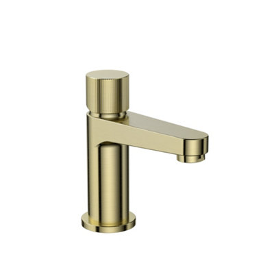 UK Home Living Avalon Koko Mini Basin Tap Brushed Brass - 3