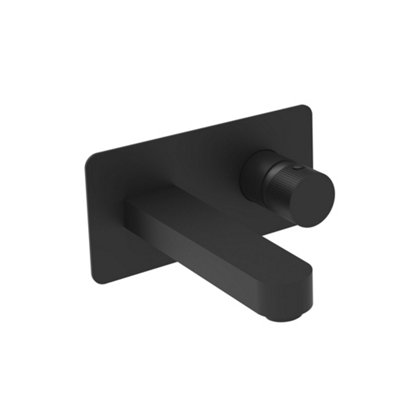 UK Home Living Avalon Koko Wall mounted Tap Black for bath or basin