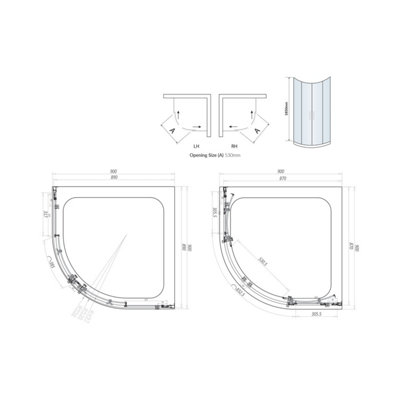 UK Home Living Avalon New range offer price Brushed Brass 6mm 900mm Double Door Quad (1900mm)