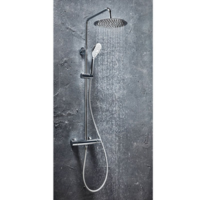 UK Home Living Avalon NEW RANGE OFFER PRICE Cool Touch Round Bar Valve, Adjustable Rigid Riser chrome Price Comparisons | Compare The Build