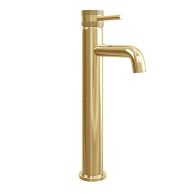 UK Home Living Avalon NEW RANGE OFFER PRICE Core Tall Mono Basin Mixer Brushed Brass - 4