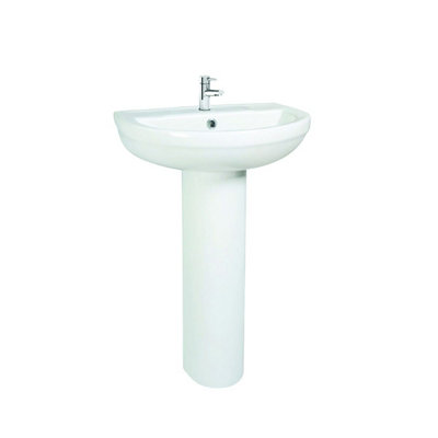 UK Home Living Avalon NEW RANGE OFFER PRICE Spa 500mm basin and full pedestal