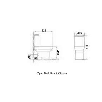 UK Home Living Avalon NEW RANGE OFFER PRICE Spa close coupled pan cistern and soft close seat - 3