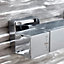 UK Home Living Avalon NEW RANGE OFFER PRICE Square Rigid Riser Shower chrome