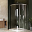 UK Home Living Avalon Next Level 8mm Double Door Offset Quadrant Shower Enclosure 900 x 760mm inc. right hand tray and waste