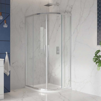 UK Home Living Avalon Next Level 8mm Double Door Quadrant Shower Enclosure 800x800mm