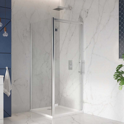 UK Home Living Avalon Next Level 8mm HInged Door for Recess 700mm