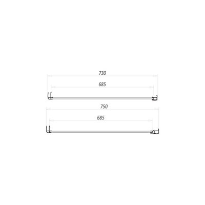 UK Home Living Avalon Next Level 8mm Infold Door 900mm with 900mm side panel - 4