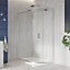UK Home Living Avalon Next Level 8mm Single Door Offset Quadrant Shower Enclosure 900 x 760mm inc. right hand tray and waste