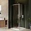 UK Home Living Avalon Next Level 8mm Sliding Shower Door 1400mm with 800mm side panel