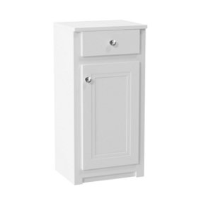 UK Home Living Avalon OFFER PRICE 400mm Classica Side Cabinet With Drawer Chalk White