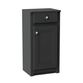 UK Home Living Avalon OFFER PRICE 400mm Classica Side Cabinet with Drawer Charcoal Grey