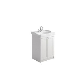 UK Home Living Avalon OFFER PRICE Classica 600mm Vanity Chalk White with basin