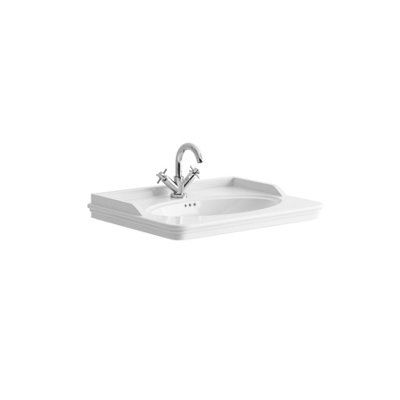 UK Home Living Avalon OFFER PRICE Classica 600mm Vanity Chalk White with basin