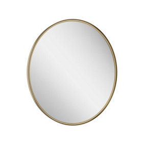 UK Home Living Avalon - PRICE REDUCED -600 LED Round Mirror Brushed Brass