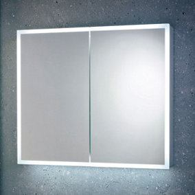 UK Home Living Avalon - PRICE REDUCED -LED Mir Cabinet W/Demister Pad & Shaver Socket 800x700mm