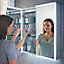 UK Home Living Avalon - PRICE REDUCED -LED Mirror Cabinet W/Demister Pad & Shaver Socket 600x700mm