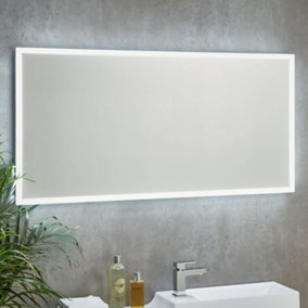 UK Home Living Avalon - PRICE REDUCED -LED Mirror w/Demister Pad & Shaver Socket 1200x600mm