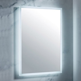 UK Home Living Avalon - PRICE REDUCED -LED Mirror w/Demister Pad & Shaver Socket 500x700mm