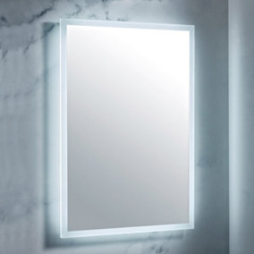 UK Home Living Avalon - PRICE REDUCED -LED Mirror w/Demister Pad & Shaver Socket 600x800mm