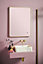UK Home Living Avalon - PRICE REDUCED -Soft Square LED Mirror Brushed Brass Frame 600x800