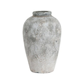 UK Homeliving Aged Stone Tall Ceramic Vase
