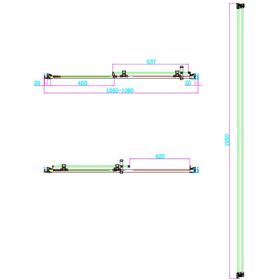 UK Homeliving Avalon New Luxury range offer price 8mm Sliding Door 1100mm