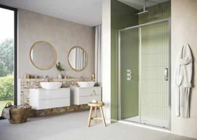 UK Homeliving Avalon New Luxury range offer price 8mm Sliding Door 1600mm