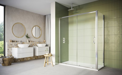 UK Homeliving Avalon New Luxury range offer price 8mm Soft Close Sliding Door 1200mm - 3