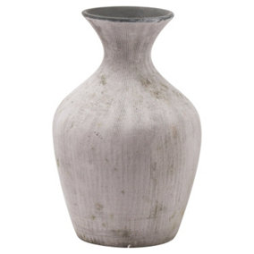 UK Homeliving Bloomville Ellipse Stone Vase