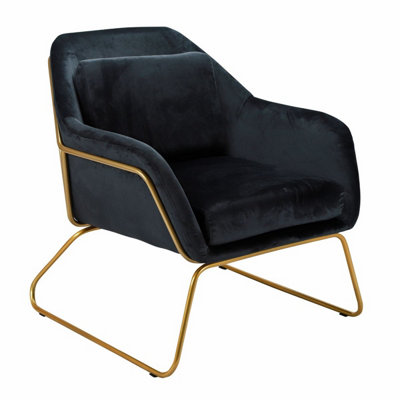 UK HomeLiving Ella Chair Black