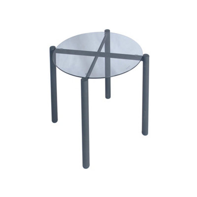 UK HomeLiving Liverpool Side Table - Black