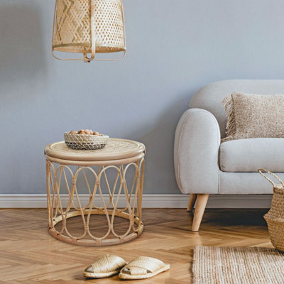 UK HomeLiving Loop Side Table Natural