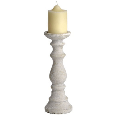 UK Homeliving Medium Stone Candle Holder