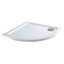 UK Homeliving Shires Quadrant Stone Resin 900x900mm Quad 30mm Shower Tray White INCLUDING 90mm FAST FLOW CHROME WASTE