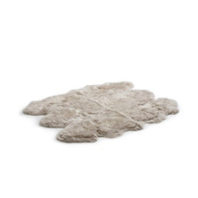 Uk Homeliving Stone 6 Piece Longwool Genuine Sheepskin Rug