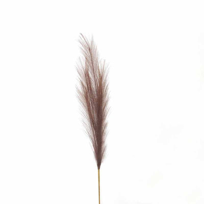 UK Homeliving Taupe Faux Pampas Grass Stem