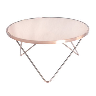 UK HomeLiving Waterlily Coffee Table - Copper